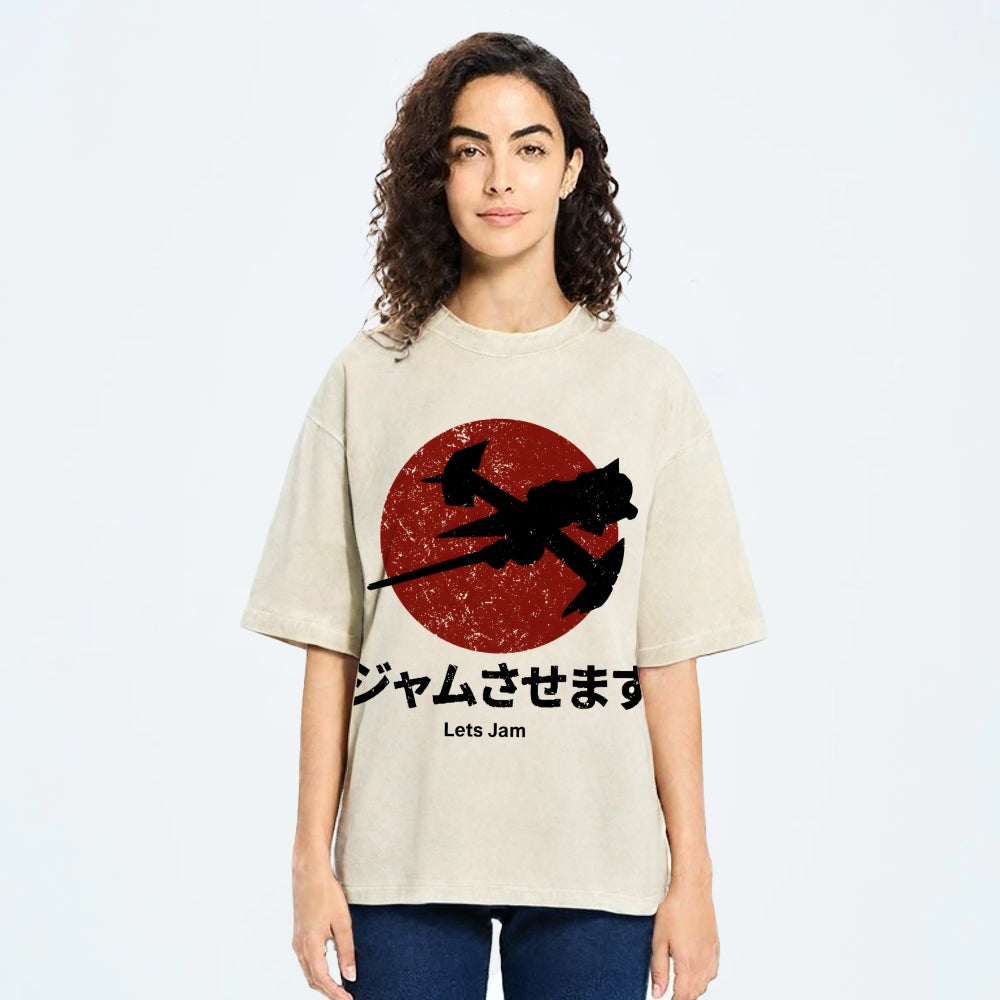 Cowboy Bebop Farm Vintage Wash Japanese Design T-Shirt