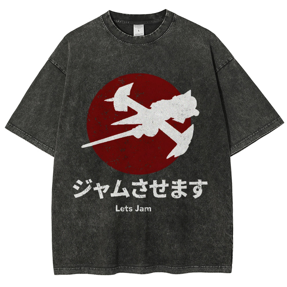 Cowboy Bebop Farm Vintage Wash Japanese Design T-Shirt