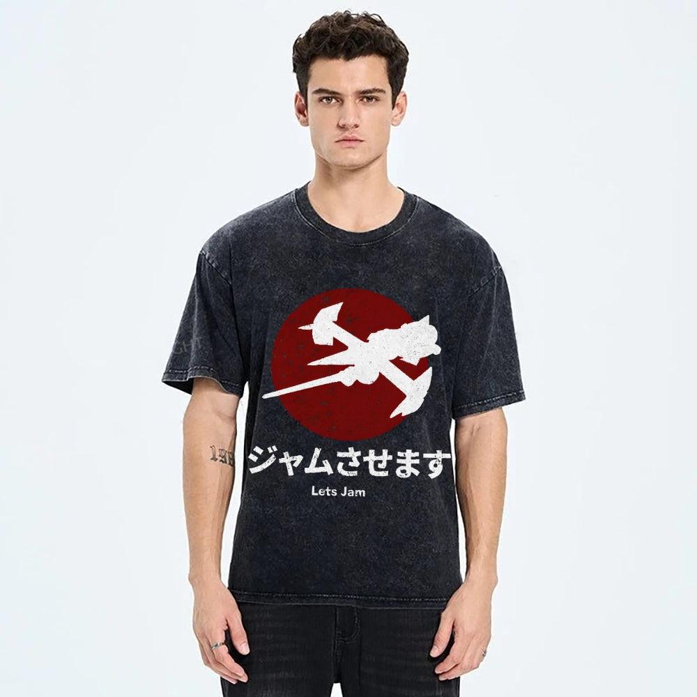 Cowboy Bebop Farm Vintage Wash Japanese Design T-Shirt
