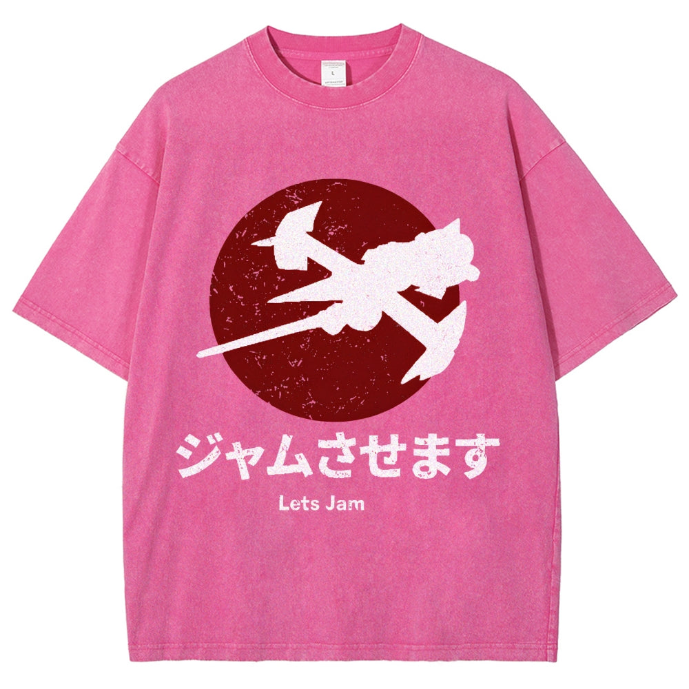 Cowboy Bebop Farm Vintage Wash Japanese Design T-Shirt