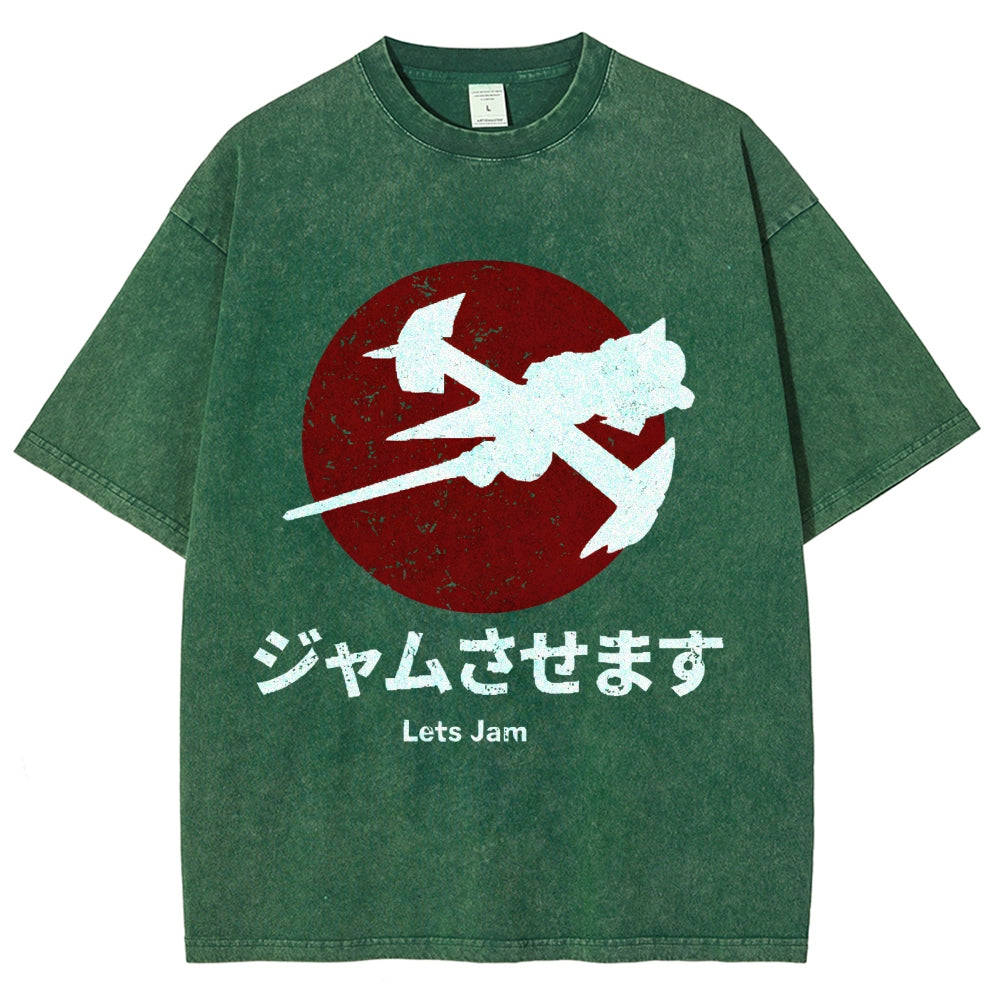 Cowboy Bebop Farm Vintage Wash Japanese Design T-Shirt