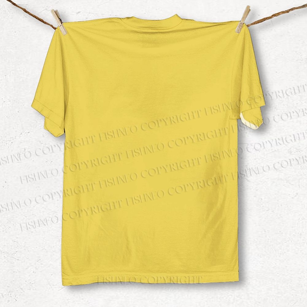 Unisex Vintage Bird in Flowers Printed Classic T-shirt