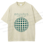 Unisex Bauhaus Ball Printed Washed Tee