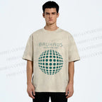 Unisex Bauhaus Ball Printed Washed Tee
