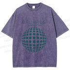 Unisex Bauhaus Ball Printed Washed Tee