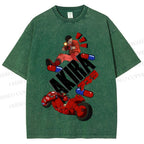 Unisex Akira Printed Washed Tee