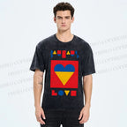 Unisex Bauhaus Love Printed Washed Tee