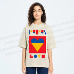Unisex Bauhaus Love Printed Washed Tee