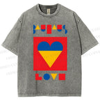 Unisex Bauhaus Love Printed Washed Tee