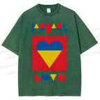 Unisex Bauhaus Love Printed Washed Tee