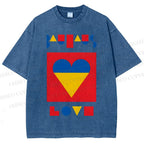 Unisex Bauhaus Love Printed Washed Tee