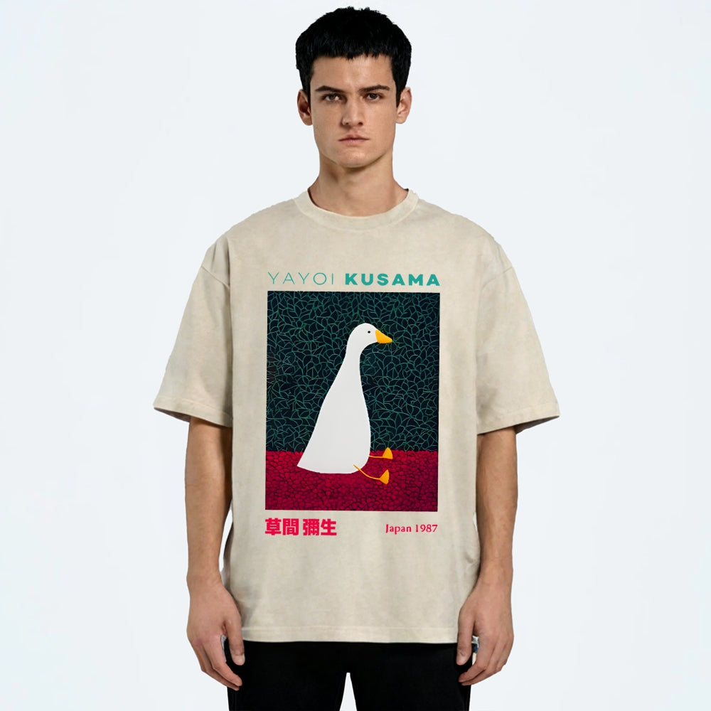 Yayoi Kusama Animal Art Vintage Washed T-shirt