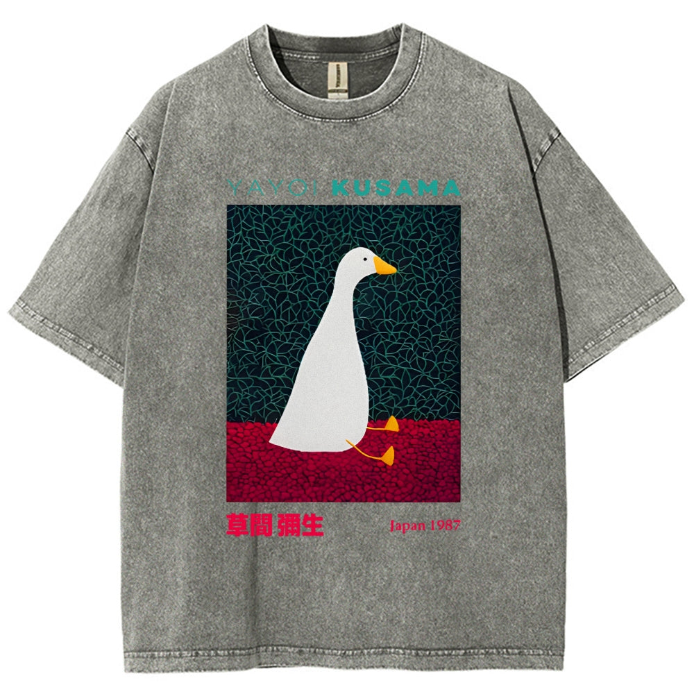 Yayoi Kusama Animal Art Vintage Washed T-shirt