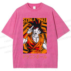 Unisex Dragon Ball Goku Printed Washed Tee