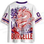 Japanese Dragon Printed Jersey Shirts