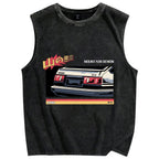 Mountain Devil Vintage Distressed Washed Tank Top