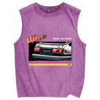 Mountain Devil Vintage Distressed Washed Tank Top