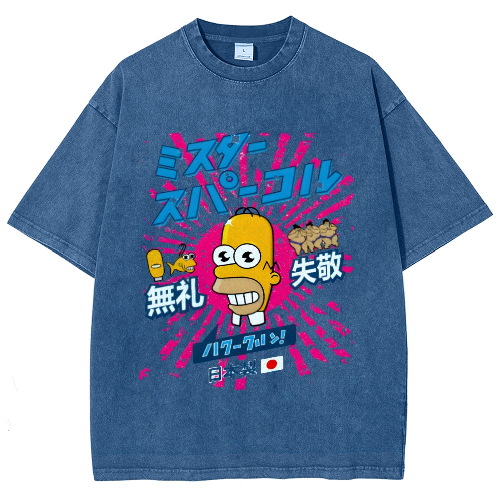 Mr Sparkle Rising Sun Vintage Washed T-shirt