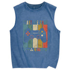START THE GAME Vintage Distressed Washed Tank Top