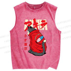 Unisex Akira Printed Washed Tank Top