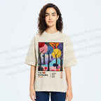 Unisex Yayoi Kusama Trees Printed Washed Tee