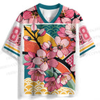 Japanese Wave Sakura Jersey Shirts