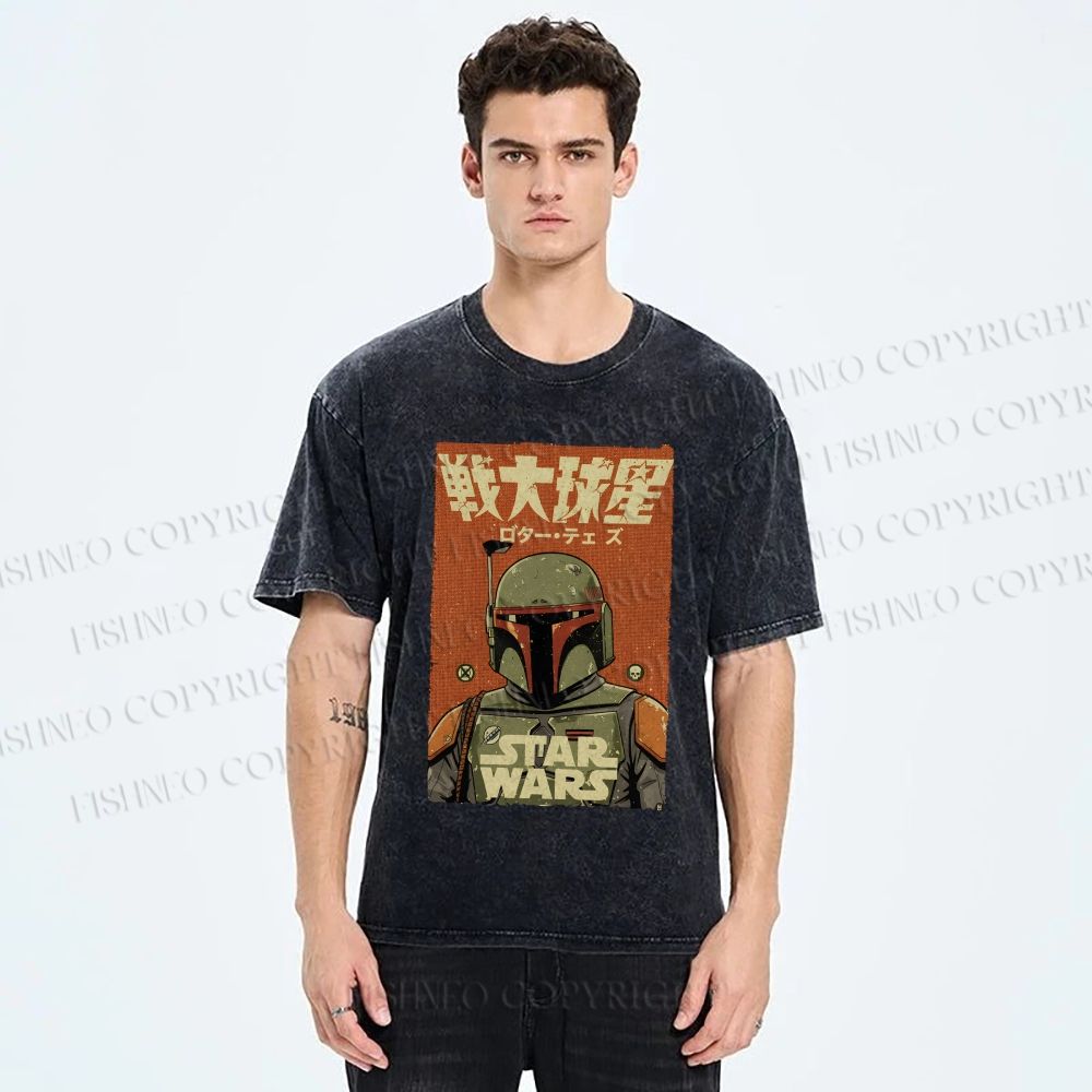 Unisex Star Wars Printed Washed Tee
