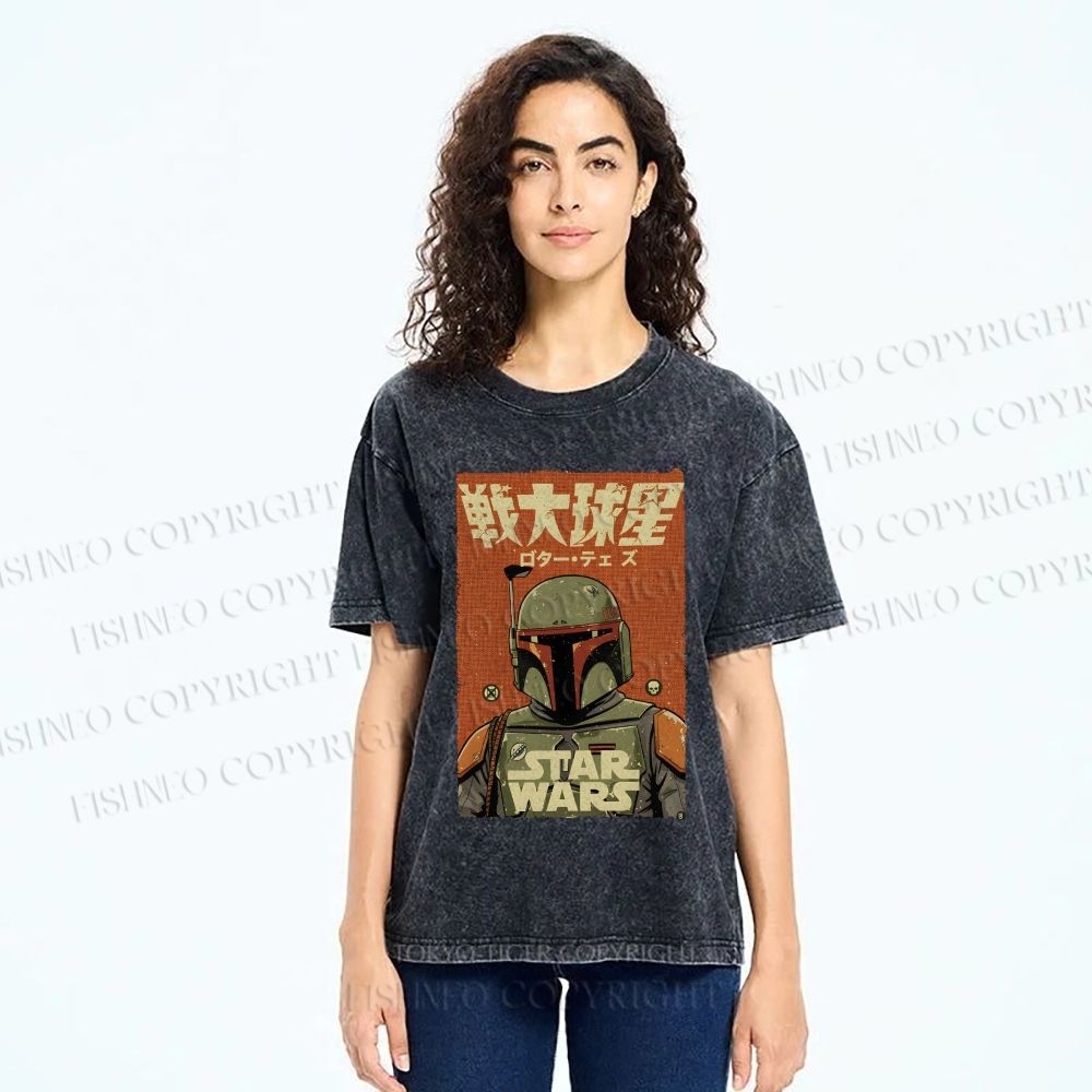 Unisex Star Wars Printed Washed Tee