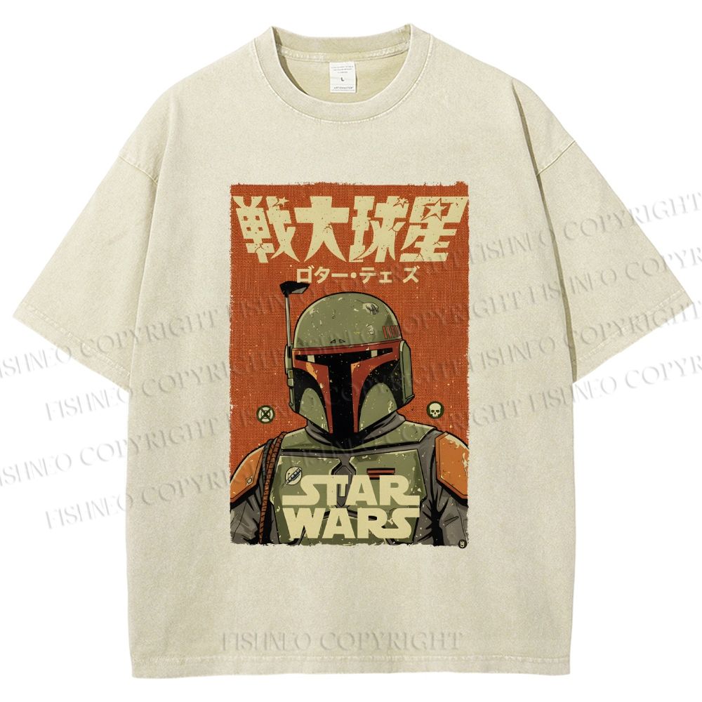 Unisex Star Wars Printed Washed Tee