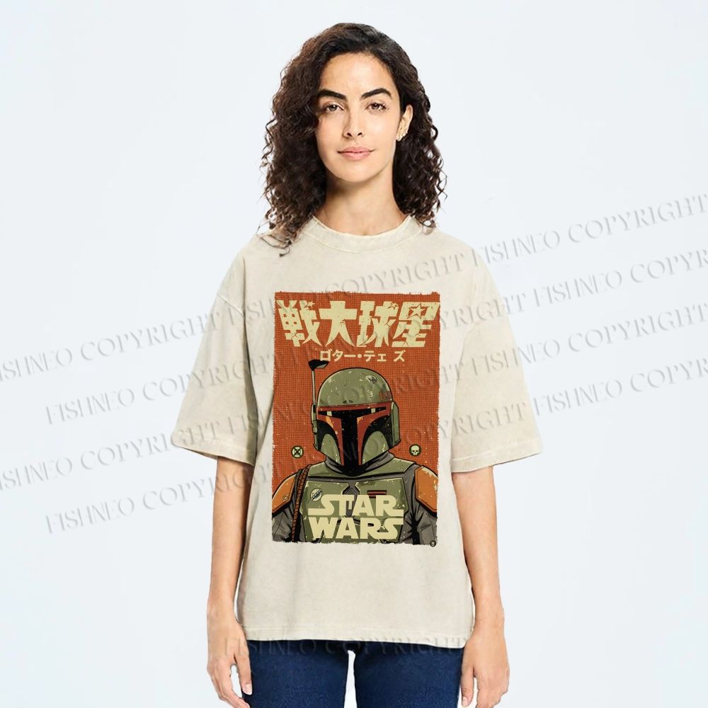 Unisex Star Wars Printed Washed Tee