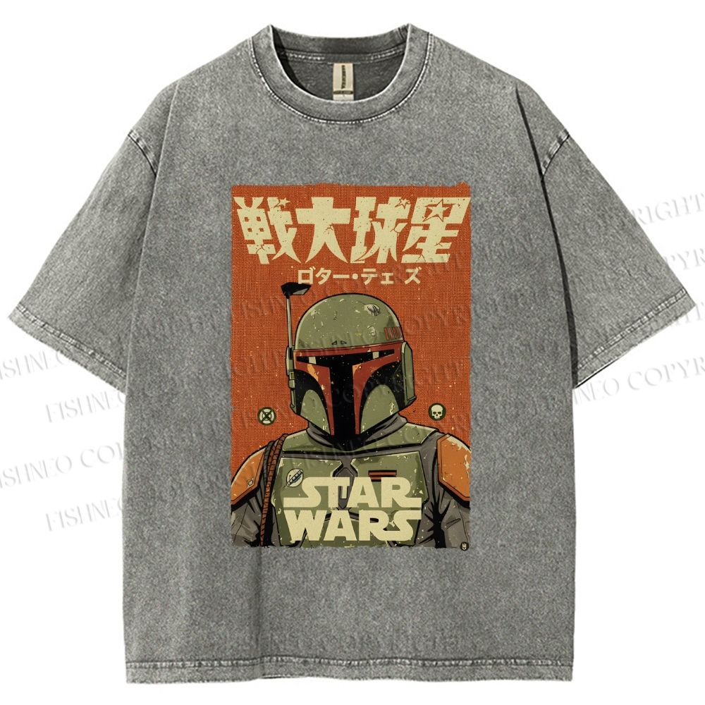 Unisex Star Wars Printed Washed Tee