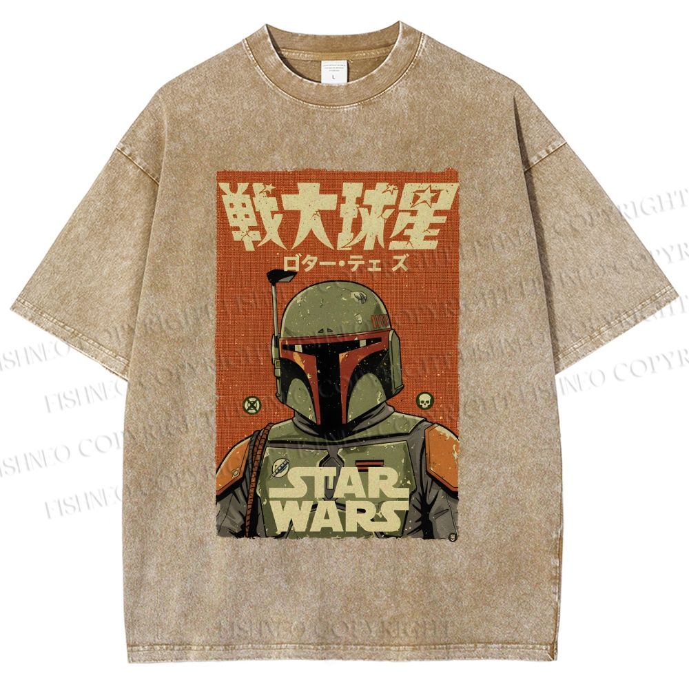 Unisex Star Wars Printed Washed Tee