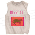 Unisex Hissy Fit Printed Washed Tank Top
