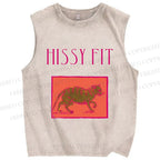 Unisex Hissy Fit Printed Washed Tank Top