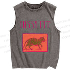 Unisex Hissy Fit Printed Washed Tank Top