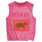 Unisex Hissy Fit Printed Washed Tank Top