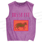 Unisex Hissy Fit Printed Washed Tank Top