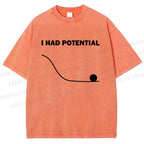 Unisex Project Hail Mary I Had Potential Printed Washed Tee