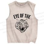 Unisex Rocky: Eye Of The Tiger Printed Washed Tank Top