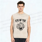 Unisex Rocky: Eye Of The Tiger Printed Washed Tank Top