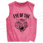 Unisex Rocky: Eye Of The Tiger Printed Washed Tank Top