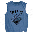 Unisex Rocky: Eye Of The Tiger Printed Washed Tank Top