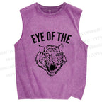 Unisex Rocky: Eye Of The Tiger Printed Washed Tank Top