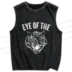 Unisex Rocky: Eye Of The Tiger Printed Washed Tank Top