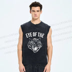 Unisex Rocky: Eye Of The Tiger Printed Washed Tank Top