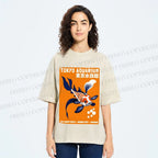 Unisex Tokyo Aquarium Koi Fish Printed Washed Tee