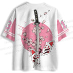Cherry Blossoms Printed Jersey Shirts