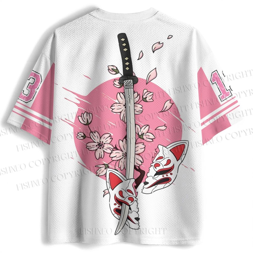 Cherry Blossoms Printed Jersey Shirts