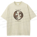 Unisex Two Tigers Printed Washed Tee