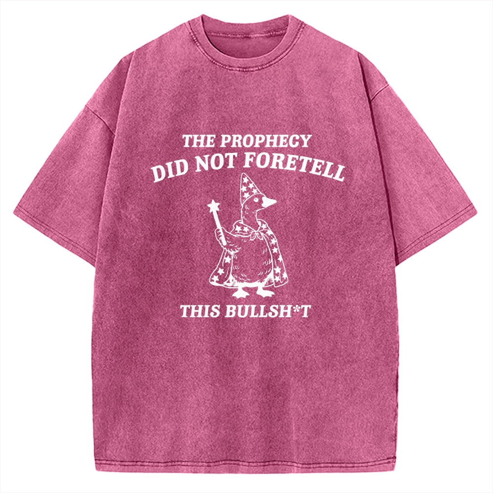 Unisex The Prophecy Did Not Foretell Printed Washed Tee